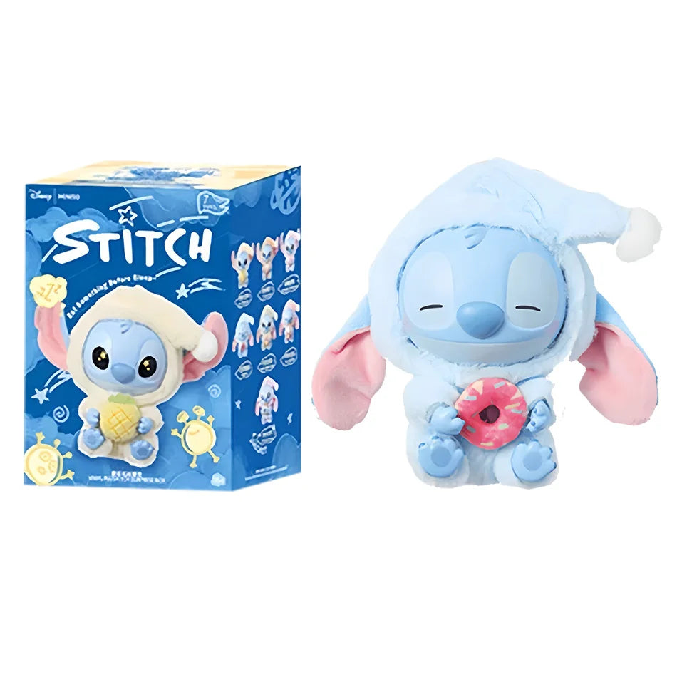 Stitch Eat Something Before Sleep Series Blind Box Plush Vinyl Toys Cute Doll Replica Mystery Box Bag Pendant Decor Gift