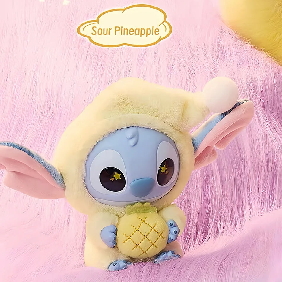 Stitch Eat Something Before Sleep Series Blind Box Plush Vinyl Toys Cute Doll Replica Mystery Box Bag Pendant Decor Gift