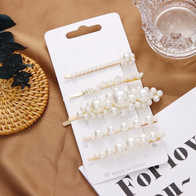 Fashion Pearls Hairclips for Women